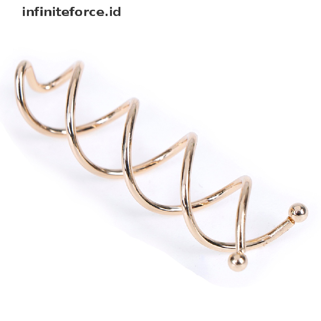 Infiniteforce.id 10pcs / Set Jepit Rambut Spiral Untuk Aksesoris Wanita DIY