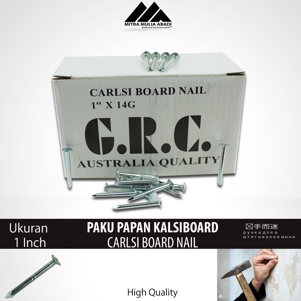 Paku GRC Papan Kalsiboard 1 Inch Australia Quality