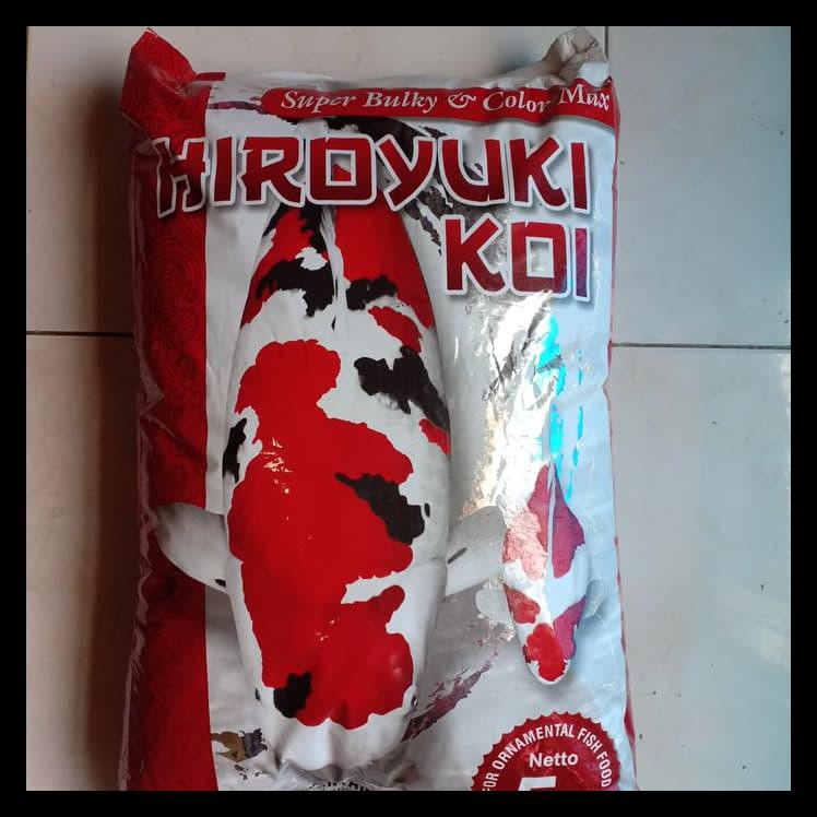 

SPECIAL pakan koi HIROYUKI SUPER BULKY&COLORMAX size S 2mm,M 5mm, L8mm isi 5kg - S