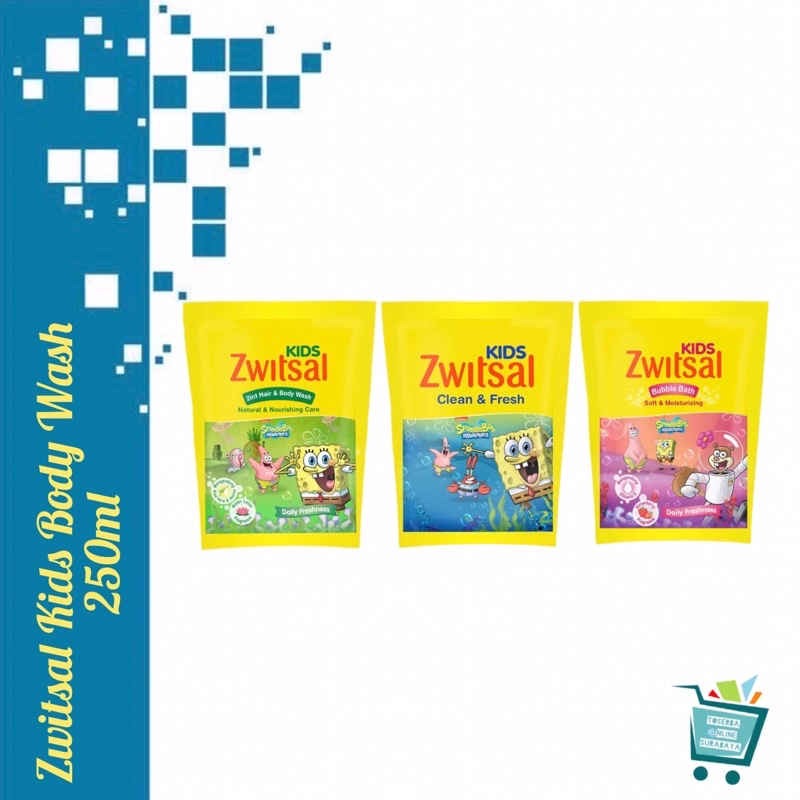 Zwitsal Kids Baby Bath 2 in 1 Hair and Body Wash / Bubble Bath / Sabun Mandi Anak Refill 250ml