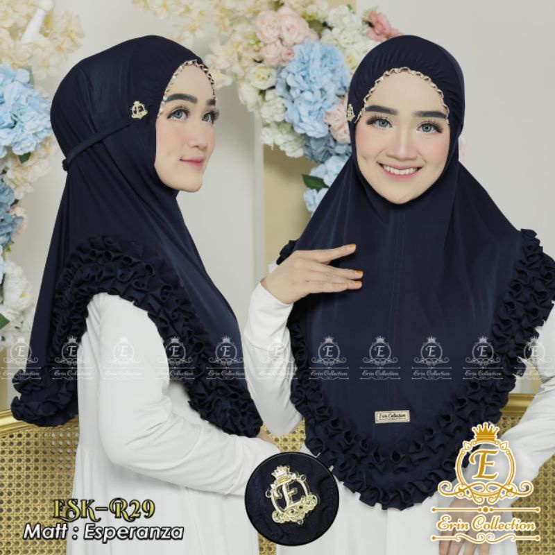 Jilbab Gotik / Bergo Tali / ERIN COLLECTION /Jilbab Instan / Hijab Gotik / Erin Double Gotik