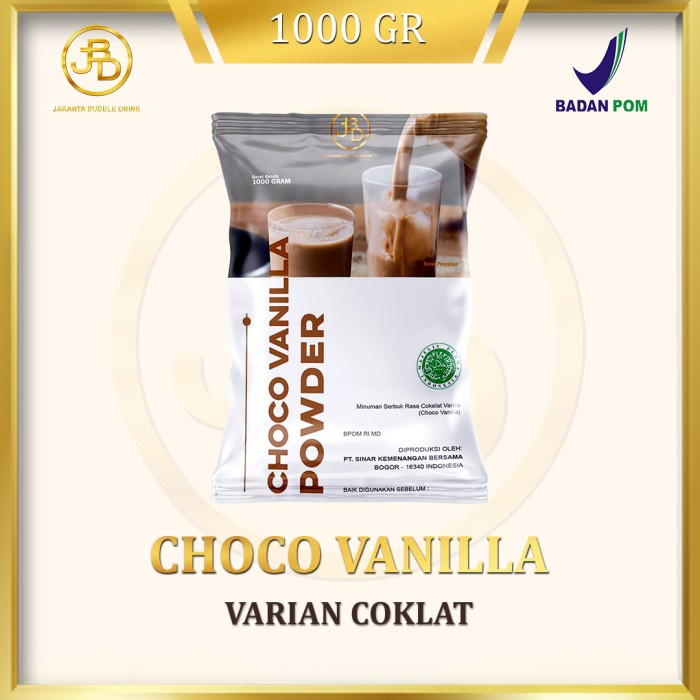 

DISKON - (BISA COD) Bubuk Minuman Premium Choco Vanilla 1Kg || Jakarta Bubble Drink