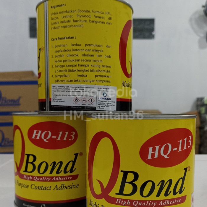 

Q-Bond lem kuning Q-Bond HQ 113 netto 600 gram