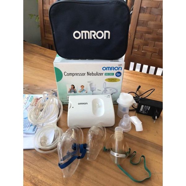 NEBULIZER OMRON NE-C801 ORIGINAL / ALAT NEBUL OMRON / ALAT UAP INHALASI OMRON MURAH BERKUALITAS Omron NE-C801 Compressor Nebulizer Nebul Alat Uap Terapi Asma NE C801