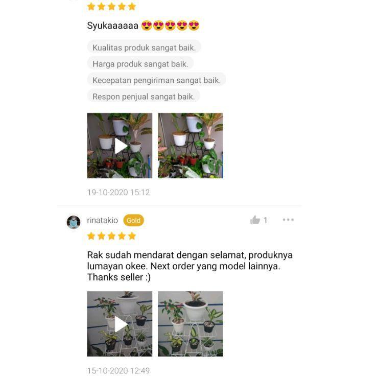 Y Rak Bunga Balkon Besi Dinding Pagar Single Tanaman Hias Outdoor Minimalis Standing Pot Anggrek Gan
