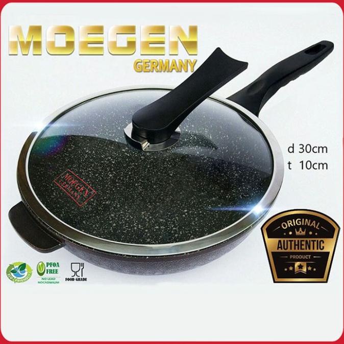 PANCI WOK PAN MOEGEN 30 CM GERMAN TEFLON ANTI LENGKET