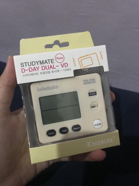 Sm Dual Study Timer Desk Stopwatch D-day Digital Time Clock Alarm Watch
