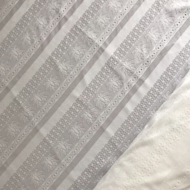 Kain Kebaya Brokat Kain Brokat Salur Motif Flower Paradise