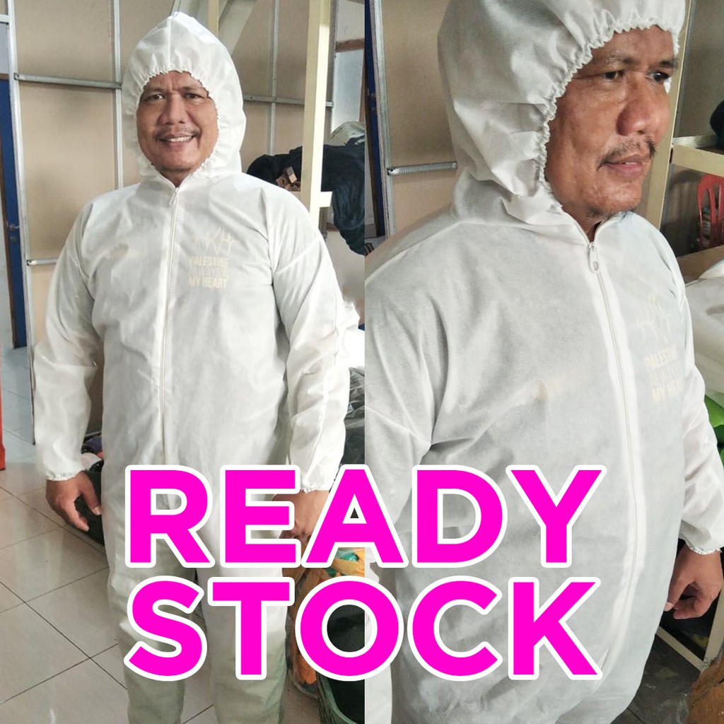  Baju  APD  Alat Pelindung Diri Disposable Coverall Suit 