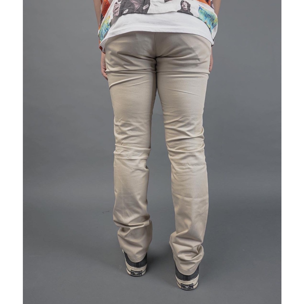 CELANA PRIA SVGE DENIM &quot;PRISMA&quot; CREAM CHINO PANTS RAINBOW ACCENT SELVEDGE | CELANA PRIA DAN WANITA