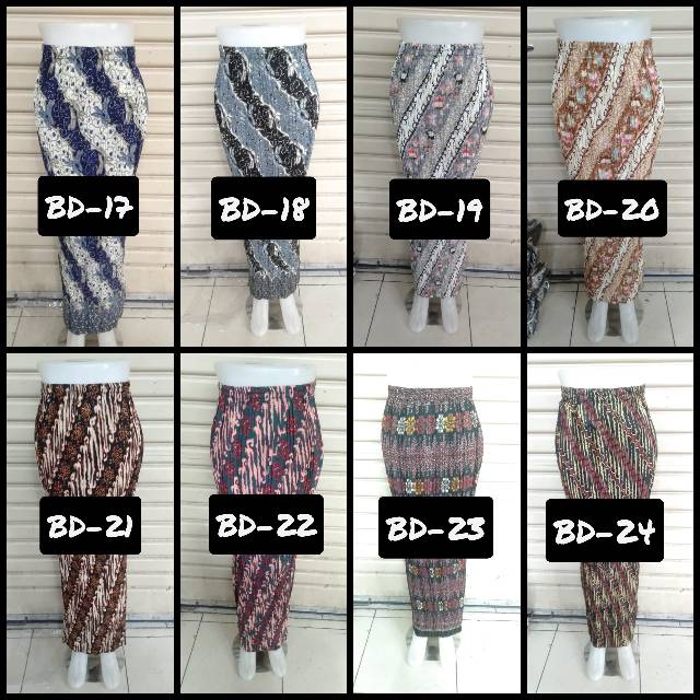 ROK PLISKET BATIK//BAWAHAN KEBAYA//ROK BATIK JUMBO//TERLENGKAP 38 MOTIF