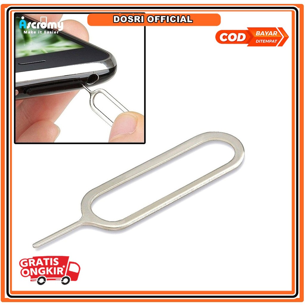 [NEW] Jarum Sim Card Pin Ejector Tusukan Kartu Simcard Hp Jarum Pembuka Simcard Sim Ejector Ejektor