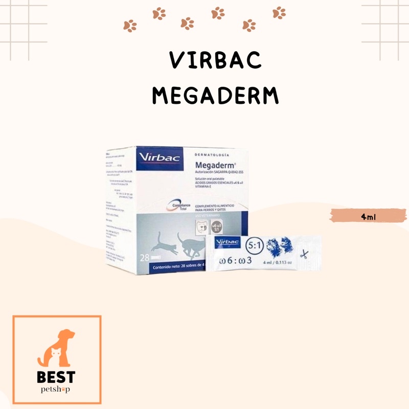 virbac megaderm sachet 4ml