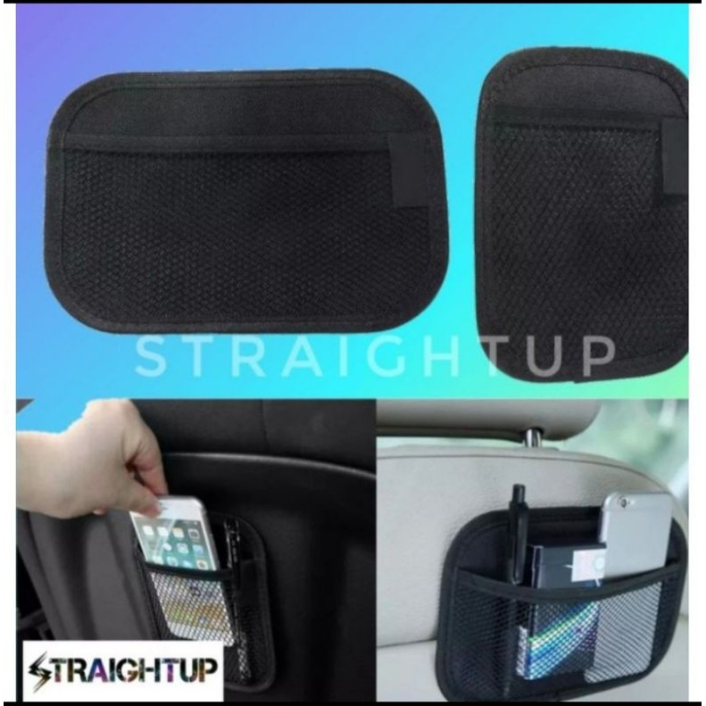 Car Net Organizer Pockets Bag Kantong Jaring Mobil Penyimpanan Barang Handphone