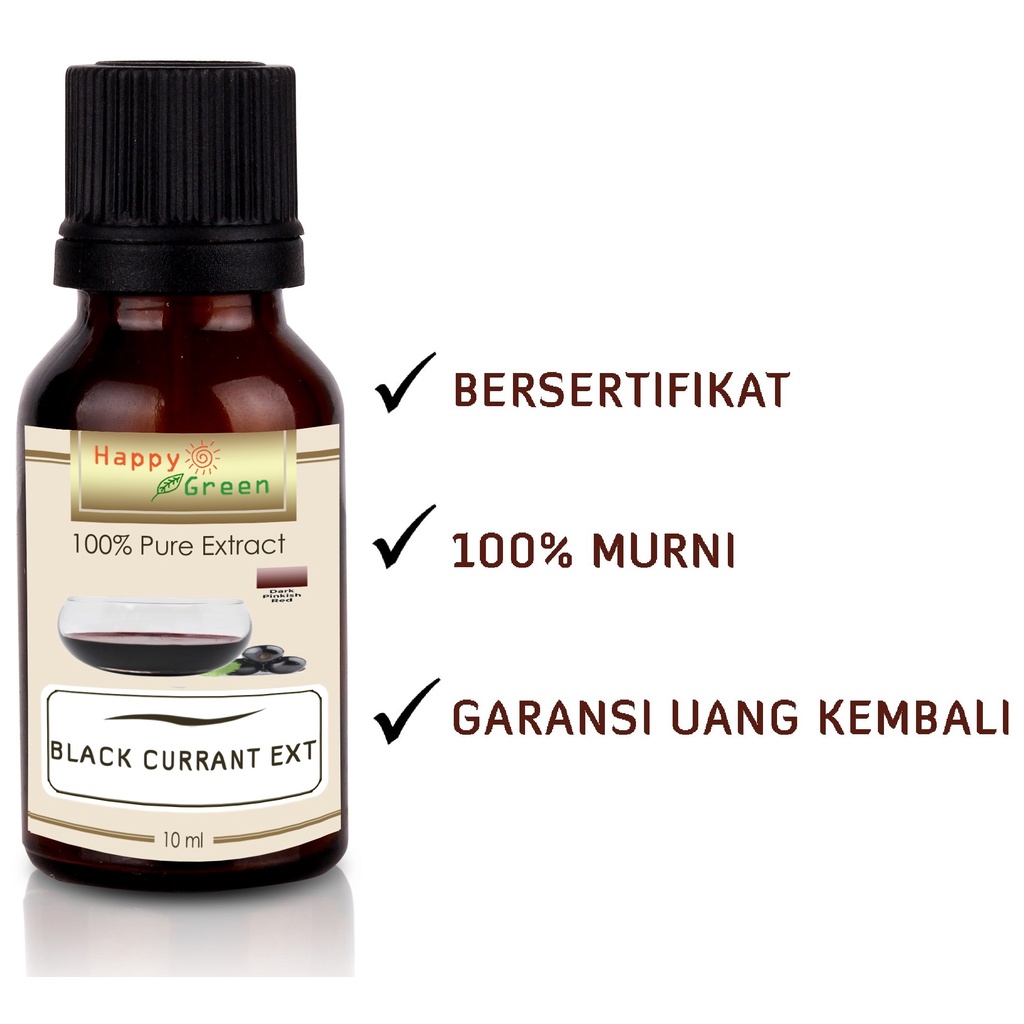 Happy Green Black Currant Liquid Extract Kismis Hitam - 100% Murni