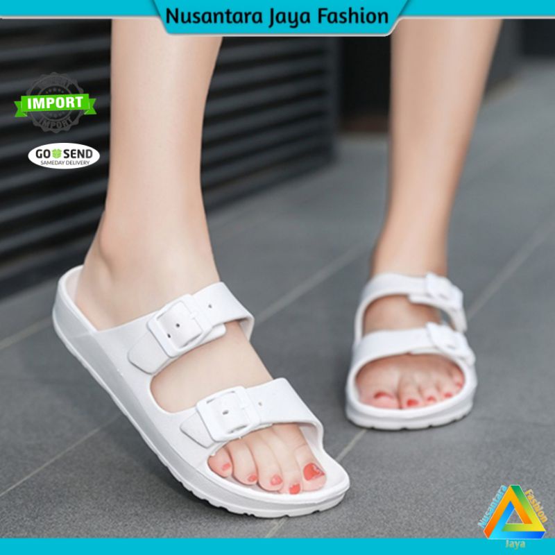 Sandal Wanita 2 Strap Birken Korea Style Balance B 2022