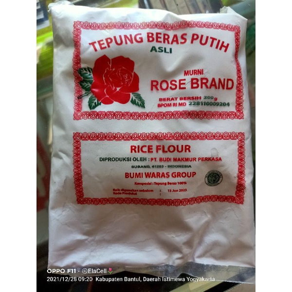 

Tepung Beras Putih Asli Rose Brand