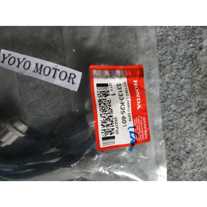 Soket fitting lampu depan k25-601 beat esp 2015-2016