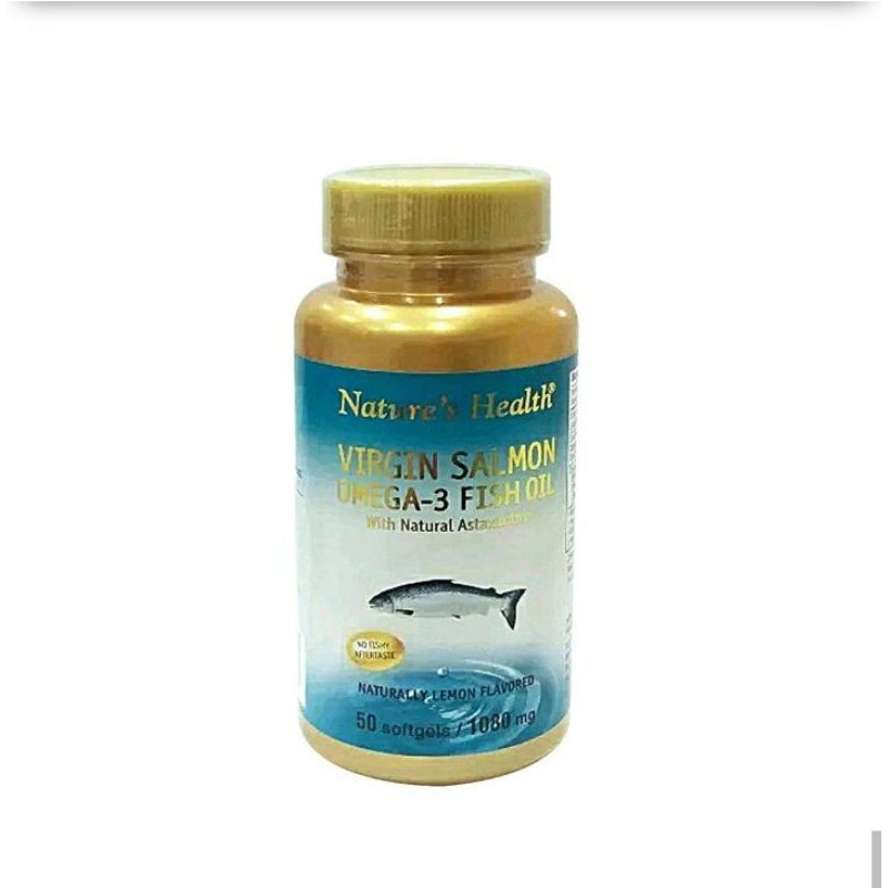 Nature's health virgin salmon omega 3 fish oil