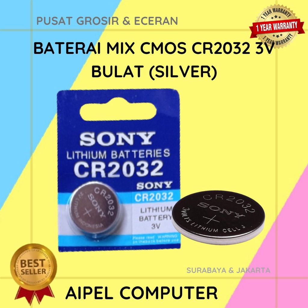 CMOS | BATERAI MIX CMOS CR2032 3V BULAT (SILVER)