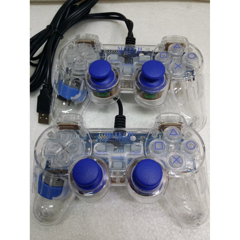 Stick Double gamepad transparan  M-TECH (MT-830S)