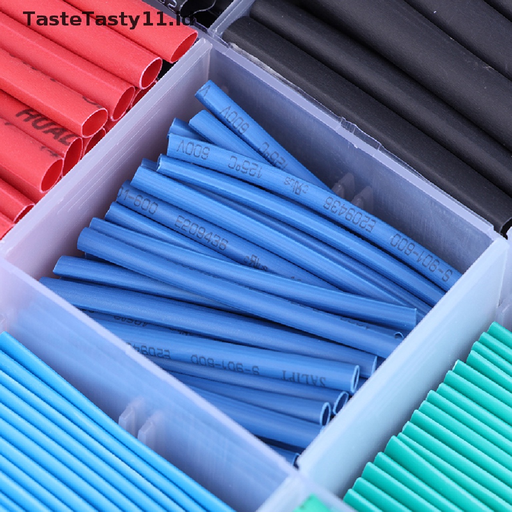 Tastetasty 530Pcs Selang Bakar Heat Shrink 2: 1 Untuk Kabel Listrik