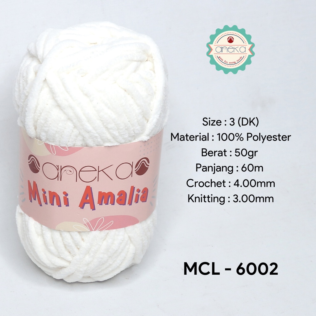 Benang Rajut Mini Amalia / Small Chenille Yarn - 6002