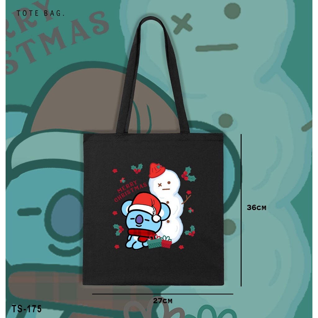 TOTE BAG / KADO NATAL / CHRISTMAS BT21 / ARMY INDONESIA / XMAS / REAL