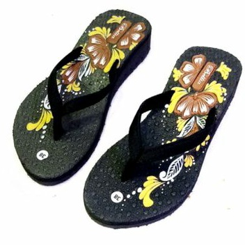 SANDAL WANITA SANDAL JEPIT WANITA  SANDAL WANITA WEDGES  SANDAL CEWEK SABLON BUNGA