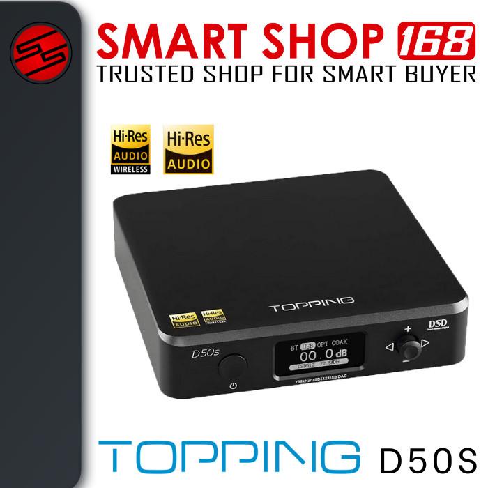 Plifie | Topping D50S Dsd Hi-Res Audio Hifi Decoder Multi Input Bluetooth Dac Berkualitas