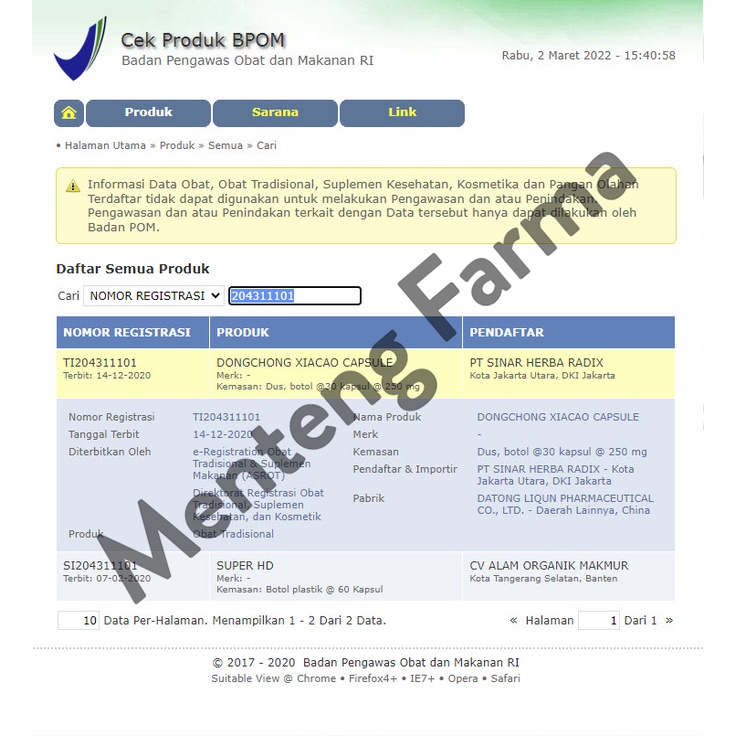 Dongchong Xiacao (Cordyceps) - Suplemen Kesehatan Paru-Paru