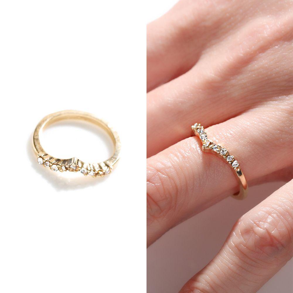 Preva Ekor Cincin Hadiah Hati Fashion Perhiasan Berlian