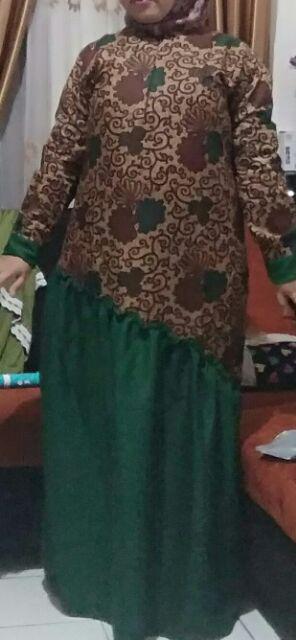 Gamis Batik Meisya Style Rampel Miring