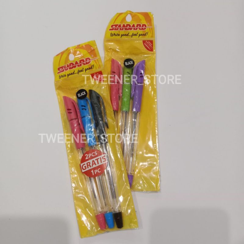 

Standard G'soft Oil Gel 0.5 | Ballpoint Pulpen Bolpen Pen | 1set isi 3