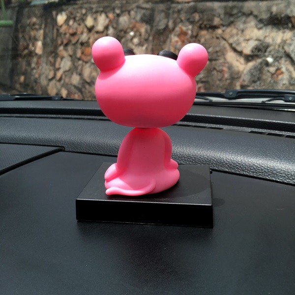 Boneka Figure Miniatur Pajangan Mobil Stand PINK PANTHER Goyang Kepala Shacking Head Toy