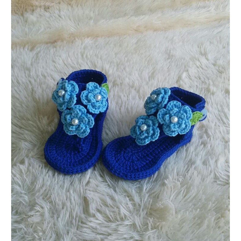 sendal bayi rajut 0 sampai 1 thn sepatu bayi rajut sepatu bayi cewek prewalker