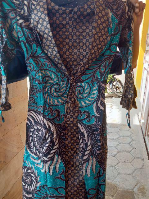 Maura Couple - Sania Ruffle Batik Couple Ori Ndoro Jowi Garansi Termurah Shopee - Batik Modern Solo