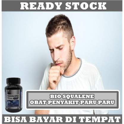 Obat Paru Paru TBC - Gurah Lendir Paru Paru, Peroko Berat, Berhenti Merokok, Gurah Suara, Flek Paru Paru, Perokok Aktif, Bronkitis, Radang Paru Paru - Bio Squalene Original 100% Multikhasiat Halal Herbal BPOM