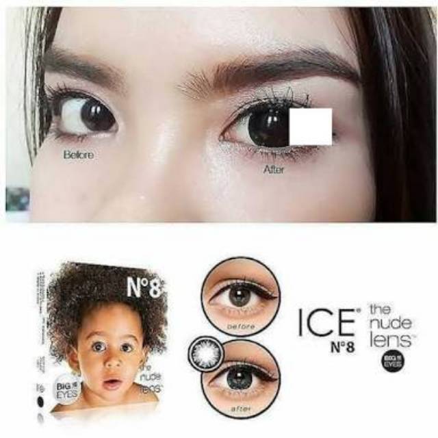 Softlens Ice N8 /Softlense /Softlen ice n8 tersedia normal dan minus