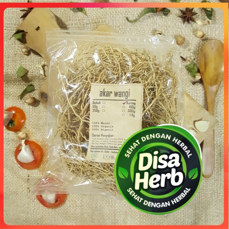 

AKAR WANGI KERING 1kg - Vetiveria zizanioide - MURNI - JSR - REMPAH