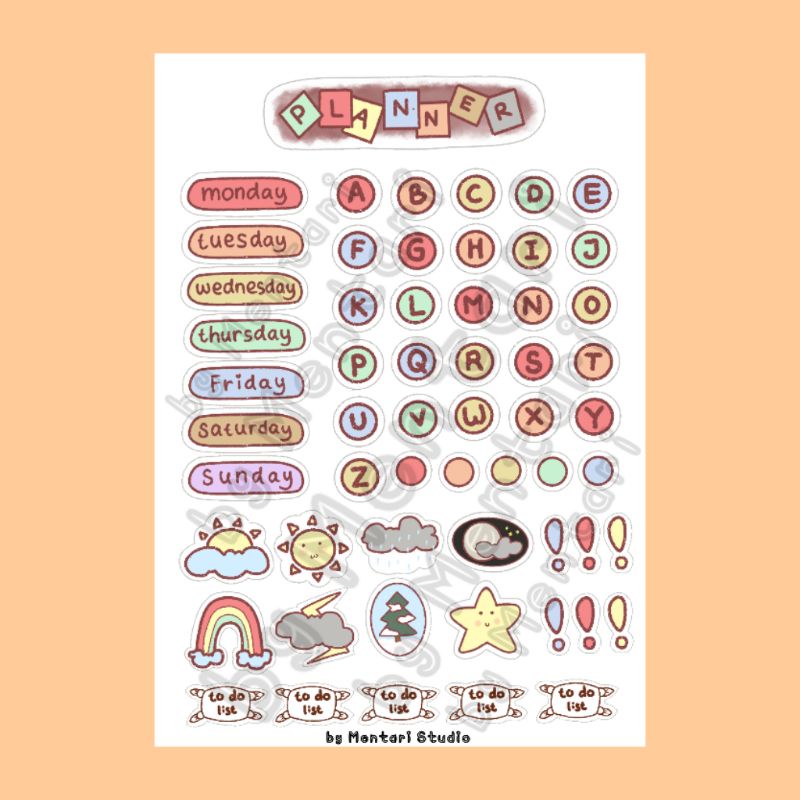 

58 pcs Sticker Jurnal Vintage