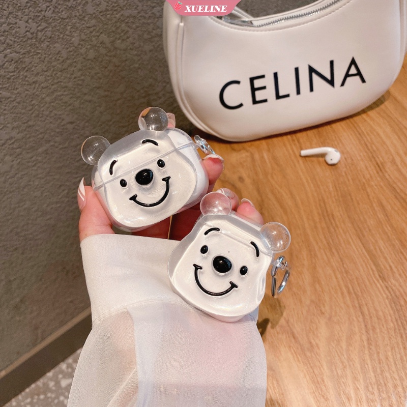 Soft Case AirPods 1 / 2 / 3pro Bentuk Kartun Beruang Bahan Silikon