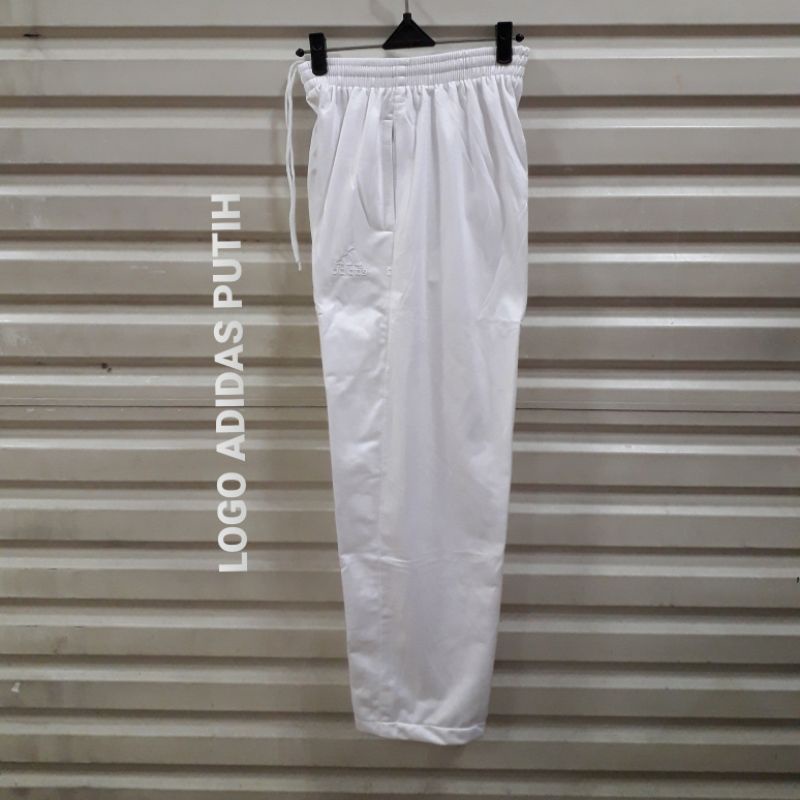 Celana training putih polos dewasa#training pria/wanita M L XL XXL-4