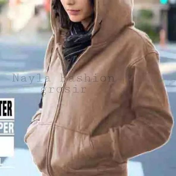 ✷ Jaket Sweater Hoodie Zipper Polos Wanita / jaket wanita polos murah / jaket keren / sweater polos 