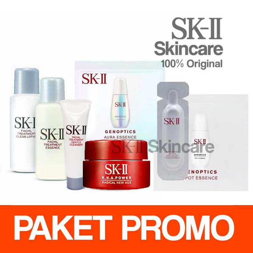 SK-II / SK2 / SKII / SK 2 Paket PROMO Pemula Lengkap dengan Serum Khusus Flek / Noda Hitam