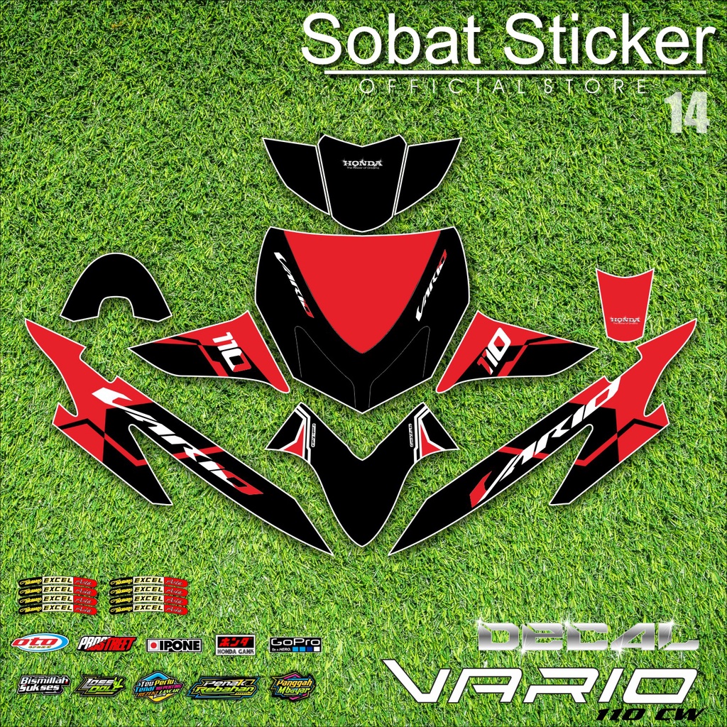 Jual Decal Full Body Vario Karbu Cw Decal Sticker Full Block