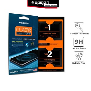 Screen Protector Nano Liquid Spigen Glas.tR Anti Gores Cair iPhone / Samsung / Huawei / Xiaomi