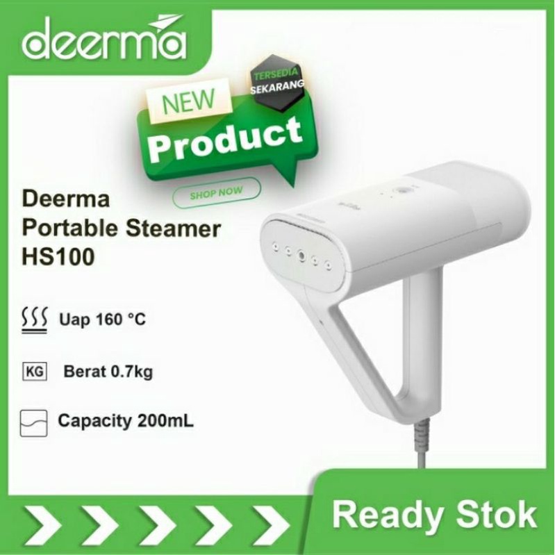 Deerma HS100 Handheld 1000w Garment Steamer Iron household Portable Setrika Uap