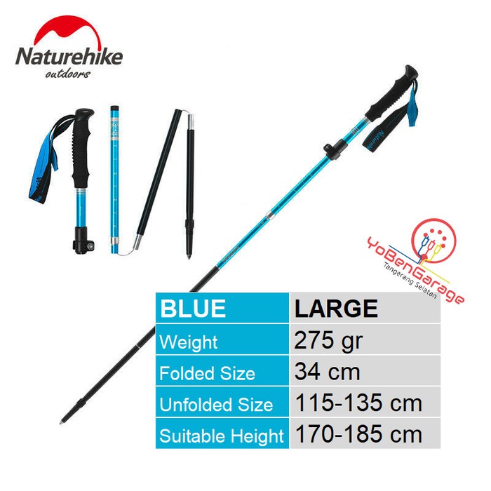Trekking Pole/ Tongkat Hiking Naturehike ST-09 NH17D009-Z (large)