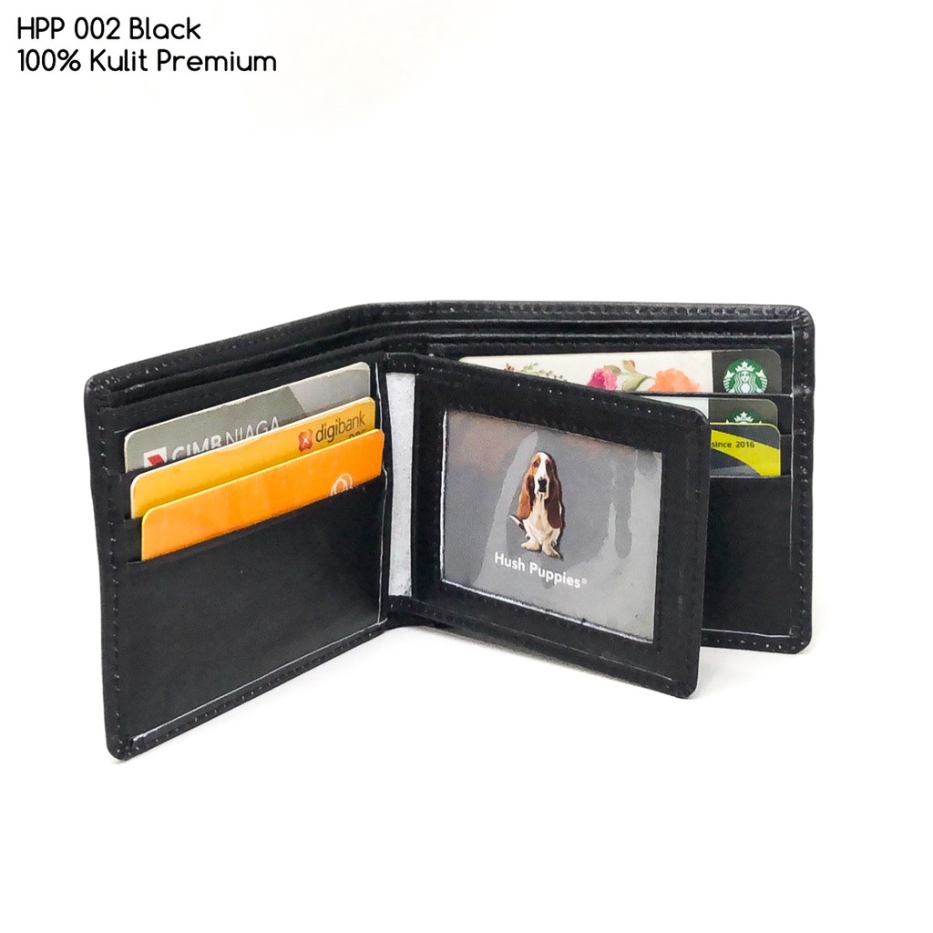 dompet kulit hushuppies 002 premium quality bahan asli kulit sapi